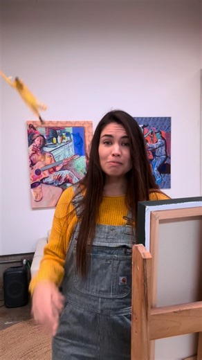 Remi Dalton on Instagram: "My New Year’s resolution is to improve my physical comedy. We all got to start somewhere. Commissions got to stay secret till they are finished 🤫 #losangelespainting #sandiegopainting #sandiegoart #losangelesart"