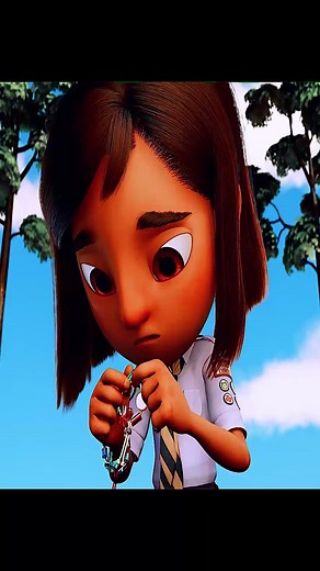 Magical Adventure of a Young Girl in a Forest