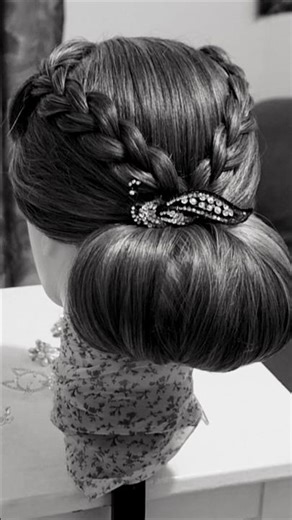 🎀❤Beautiful Updo for Wedding or Prom#easy tutorial #creativestyle#updo#youtubeshorts
