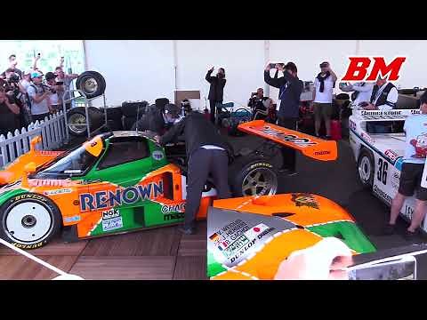 MAZDA 787B | revving & engine warm-up | Le Mans Classic 2022
