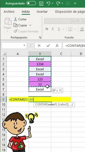 ¿Cómo CONTAR celdas con NÚMEROS en Excel? #excel #aprenderexcel #desafiandoexcel #exceltutorial