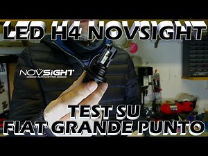 Novsight H4 LED Headlight Bulb Test on Fiat Grande Punto