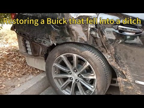 Traditional Automotive Panel Beater Restores a Heavily Damaged Buick LaCrosse