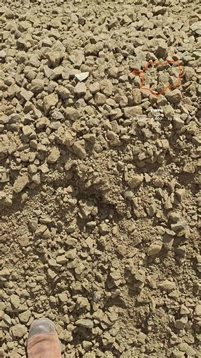 Evening Walk with Granular Material