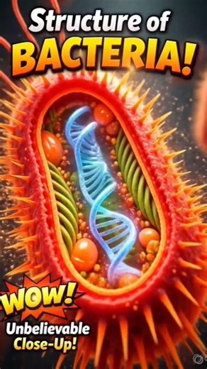 Did You Know? Bacteria Have Many Tiny Parts! 🦠 | Microbiology Shorts