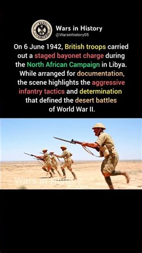 British Bayonet Charge in Libya #ww2