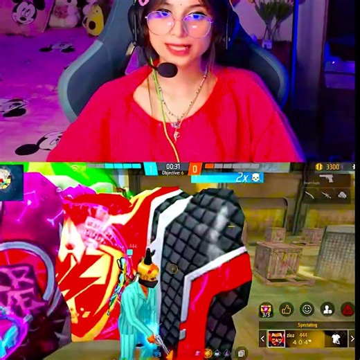 1v6 on girl steamer live #freefire #garenafreefire #zixa444