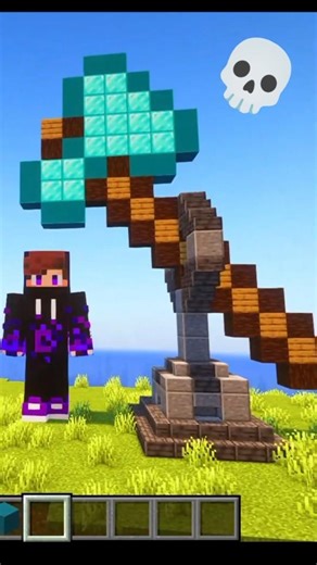 Minecraft Axe Statue 💀 #minecraft