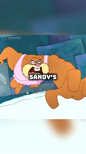 When Sandy Turned Into A Literal MONSTER 💀 #spongebob #cartoon #animation #shorts
