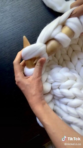 Artist's TikTok Wall Hanging: Warp Speed Knitting for Interior Decor