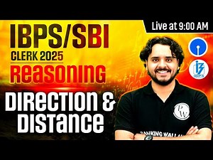 IBPS Clerk / SBI Clerk 2025 | Direction and Distance Reasoning | Bank Clerk Reasoning by Vidhu Sir