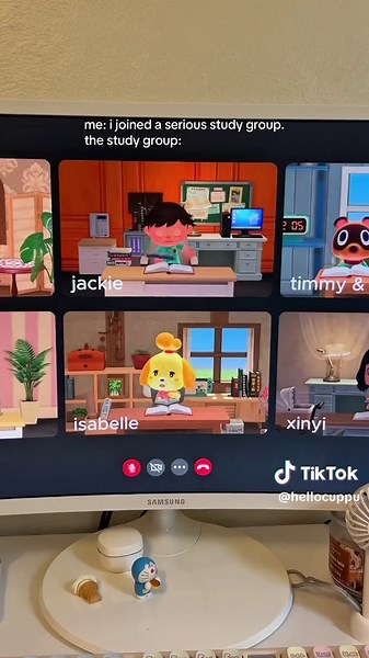 full session link in my bio! 📔☕️ #acnh #animalcrossing #studygroup #studytips #nookinc