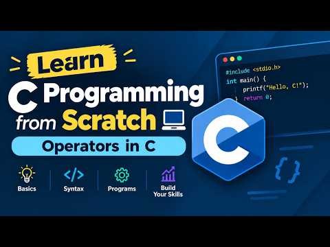Operators in C Programming for Beginners | Arithmetic, Relational, Logical & More