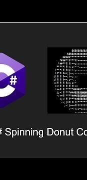 C# Spinning Donut code