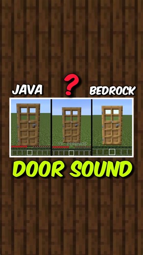 Door Sound in Every Edition🔥 #bedrock #java #minecraft