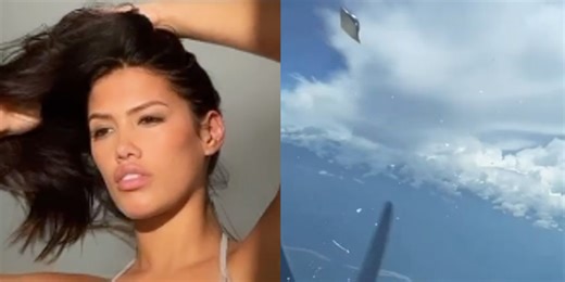Model captures 'best UFO footage ever' from her private plane
