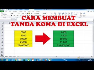 How to Make a Comma in Microsoft Excel