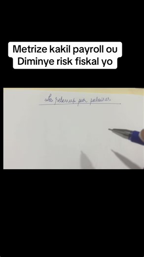 Voici comment calculer un payroll avec les prélèvements #PayrollHaiti #CalculdePaie #ONA #DGI #Financepratique