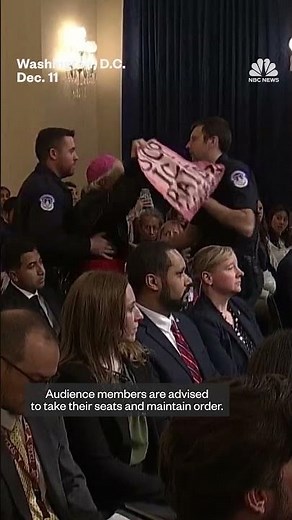 Protesters interrupt Noem at House hearing