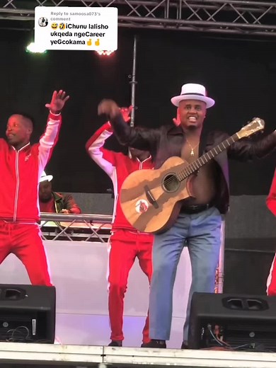 Live Stage Performance by Male Musician with Dancers