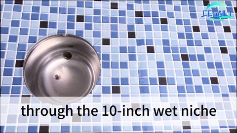 10 Inch RGBW LED Pool Light for Inground Pools, IP68 Waterproof Underwater Light, 12V 60W, 3-Way Control (Controller/Remote/App), Fits 10" Wet Niches (10 Inch 100 Foot with Controller)