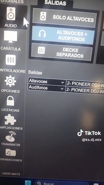 Configurando la salida de audio en Virtual DJ