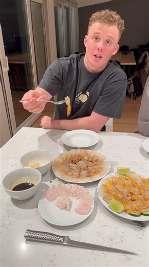 First time trying raw halibut | Vlad Siryk