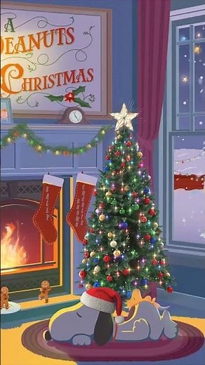 Cute Snoopy Christmas Moment in the Winter Snow ✨⛄ Holiday Aesthetic