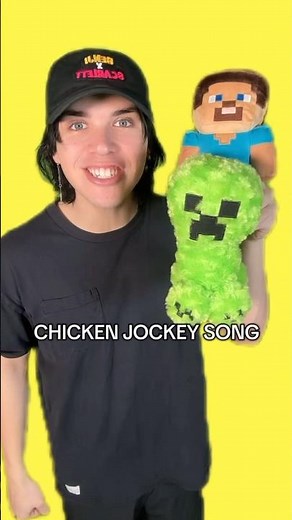 Chicken Jockey Song Lyrics 🎶 (Minecraft Movie Song by BENJIxScarlett)