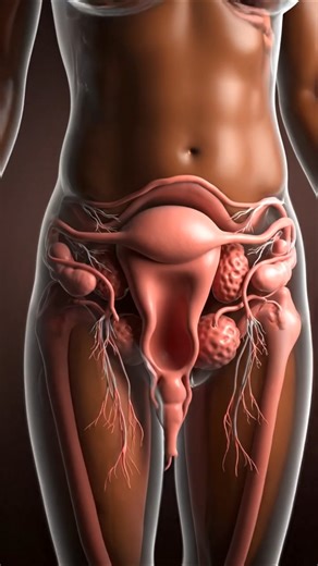 Female Reproductive System Explained#shorts#anatomy#animation #science