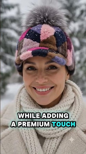 Stay Warm in Luxury with This Genuine Mink Fur Baseball Cap for Women