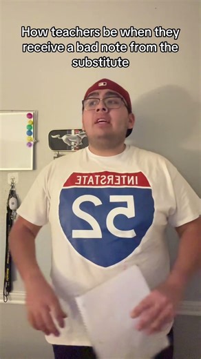 How teachers be when they receive a bad note from the substitute