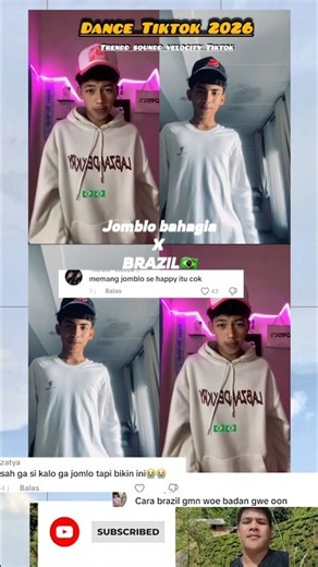 Jomblo Bahagia X Brazil 🇧🇷 #dancetiktok #dancevelocity #dancetrend # #dancecover