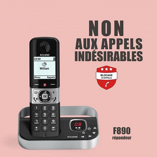 Alcatel F890 répondeur avec blocage d'appels Premium