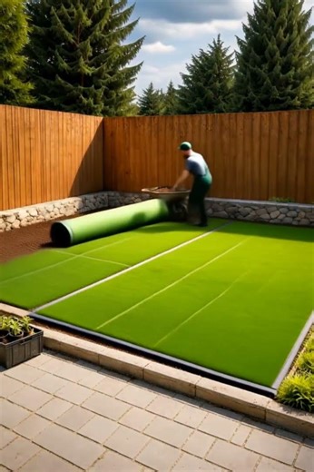 Backyard Transformation in Seconds! 🌿 From Dirt to Dream Garden #shorts #backyard #landscape #home