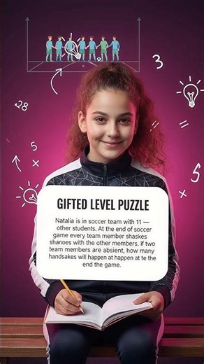 How Many Handshakes? Gifted Math Puzzle | Brain Puzzle for Smart Kids