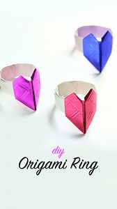 💕 DIY Paper Heart Ring 💍 | Easy & Cute Craft Idea! ✂️✨ #papercrafting #diyjewelry #HandmadeRings #valentinesday #giftideas #origami #craftideas #giftideas #tutorialvideo | D.I.Yay