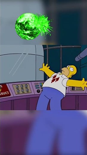 When Homer hits the core destruct button... Springfield's done for! 😂