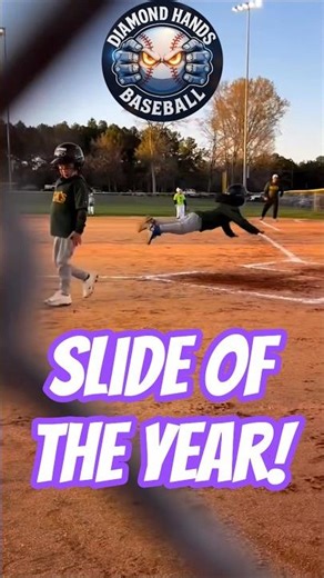 Kid does an epic slide into home after hitting his first HR! #mlb #baseball #sports #shorts