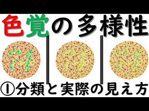 色覚の多様性① 分類と実際の見え方