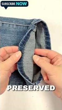 Shorten Pants Like a Pro (Clean Finish). #lifehacktips #sewingtips #fashiontips #versatilesewin