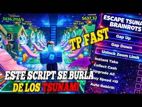 🌊 ESCAPE TSUNAMI BRAINROT [ UPD RADIOACTIVE ☢️ ] Script INSANO 😍 TP BYPASS | SCRIPT PARA ROBLOX 🫡