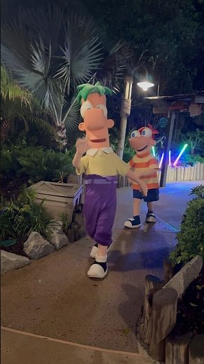 Phineas and Ferb were incredible and was nice to meet them. #disney #disneycastlife