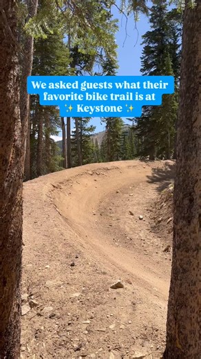 15 reactions · 5 comments | Today we asked folks what their favorite bike trails are at Keystone! Here’s what they had to say. ‍♂️ Which bike trail is your favorite? Tell us in the comments! | Keystone Resort | Facebook