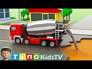 Bridge Construction & Road Repair Animation Compilation | Excavator, Dump Truck, Cement Truck & more