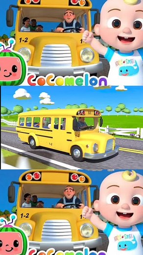 Lagu-lagu Cocomelon Wheels on the Bus - Animasi Kartun Cerita Anak