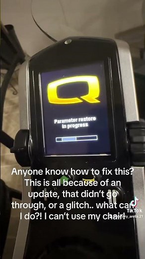 Any quantum power wheelchair users know how to fix this @quantumrehab #quantumrehab #wheelchair