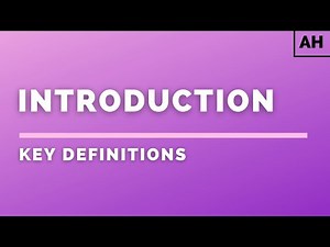 Advanced Higher Physics | Introduction | Key Definitions