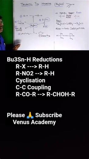 TRIBUTYLTIN HYDRIDE 🔥Bu3SnH 💯 MOST IMPORTANT REAGENTS IN ORGANIC CHEMISTRY| Venus Academy