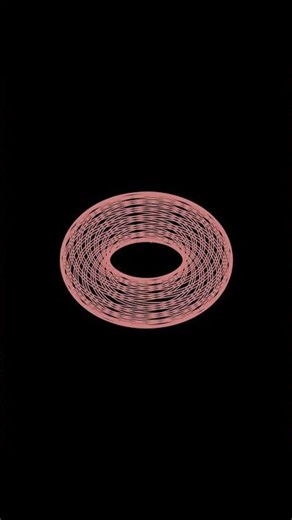 Parametric curve (Torus) . #manim
